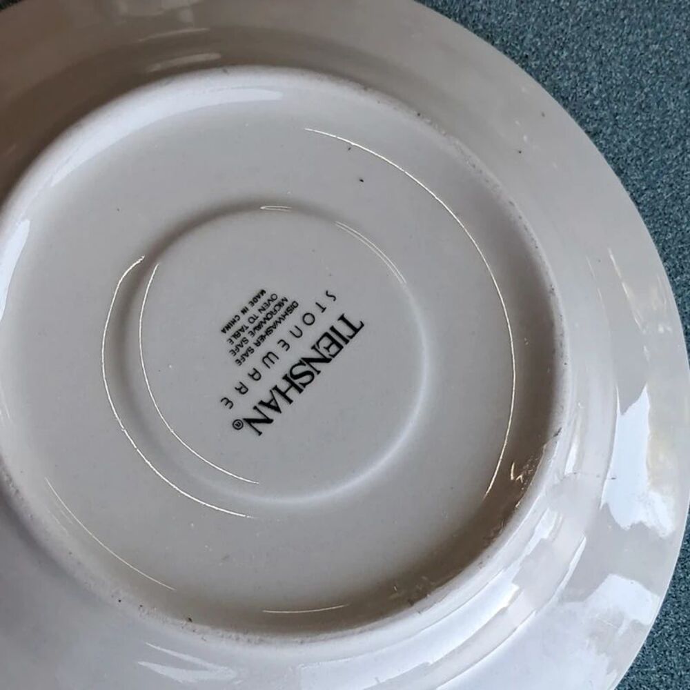Tienshan stoneware mug and saucer